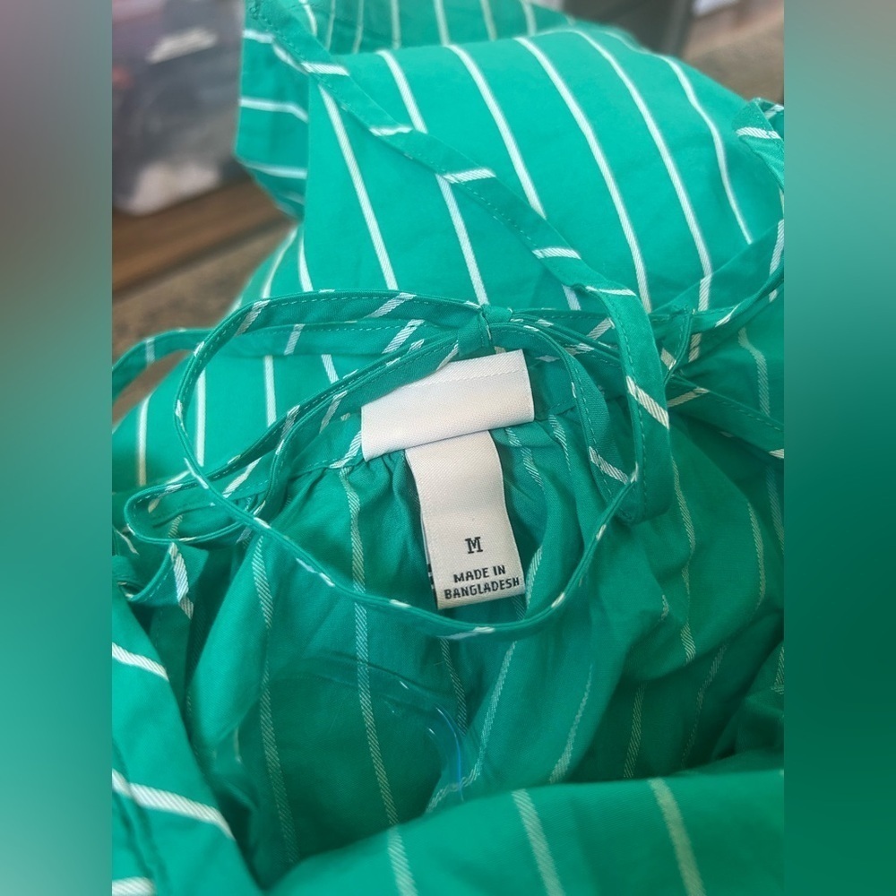NWOT A New Day Green Striped Sundress - Picture 8 of 11